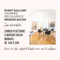Journée découverte Maison Sacha X Cozette, samedi 8 octobre, Monaco