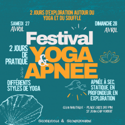 FESTIVAL YOGA & APNÉE - PASS 1 JOUR - St-Jean-Cap-Ferrat 27-28/04